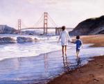 水粉大师Steve Hanks 381-Morning at Bakers Beach, De